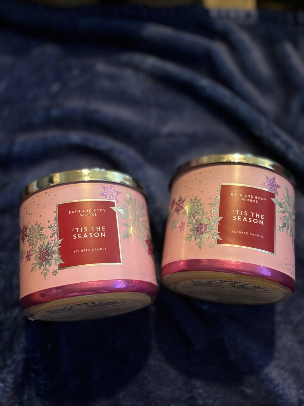 Bath & Body Works 'Tis The Season Pink Holiday Scented Candle